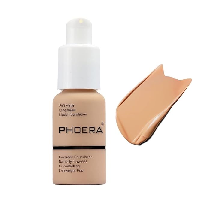 PHOERA Foundation, Flawless Soft Matte Liquid Foundation Makeup