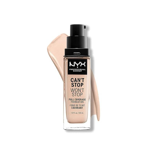 NYX PROFESSIONAL MAKEUP Can't Stop Won't Stop Foundation, Light Porcelain