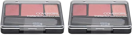 COVERGIRL Instant Cheekbones Contouring Blush Purely Plum 220, 0.29 Ounce Pan (packaging may vary) (Pack of 2)