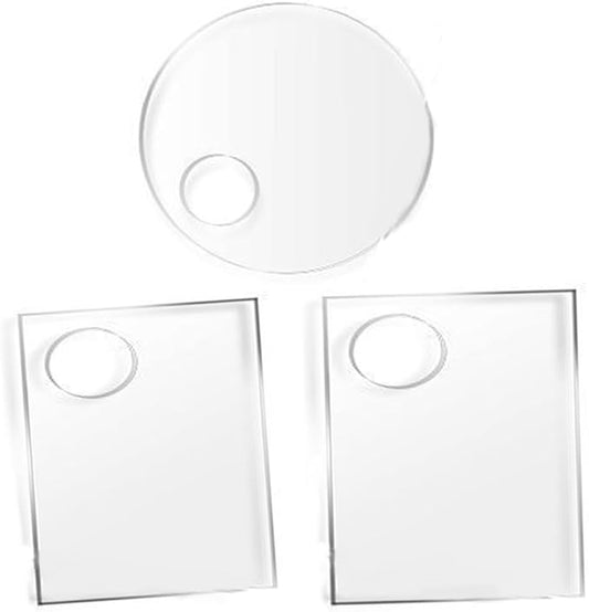 3 PCS Acrylic Cosmetic Makeup Palette Liquid Foundation