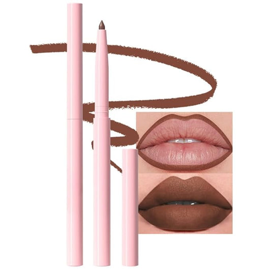 evpct Brown Matte Creamy Retractable Lip Liner Pencils for Shaping & Sculpting Lips, Lip Pencils for Women Long Lasting Waterproof Rich Lip Colors Liner Crayon Lipstick delineador de labios 05