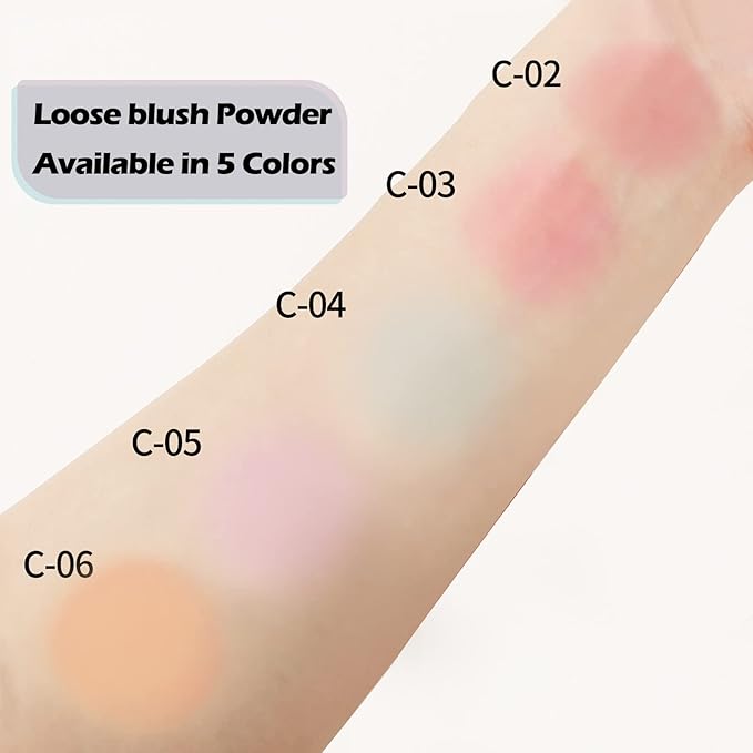 Boobeen Matte Blush Powder Makeup Loose Powder Face Matte Look