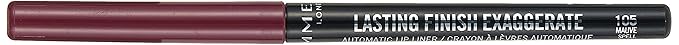 Lasting Finish Exaggerate Automatic Lip Liner, 105 Mauve Spell, Shelf Pack of 3