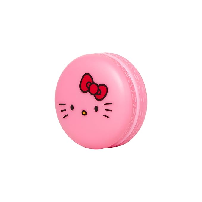 The Crème Shop Duo lip balm Moisture Remedy macaron Hello Kitty icing on the cake and mixed berry flavor