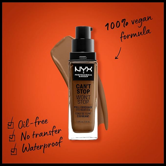 NYX PROFESSIONAL MAKEUP Can't Stop Won't Stop Foundation, - Sienna