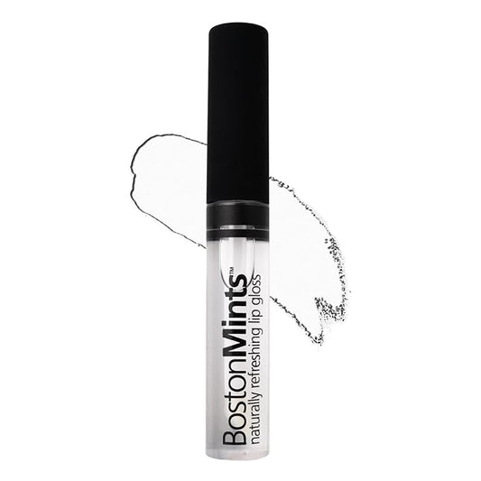 Healthy, Naturally Lip Plumping Clear LipGloss, Southie Pout (.25oz) - Vegan, Plant-Based ingredients. Cooling Mint Enhances Fullness, while Avocado Oil and Jojoba provides lasting Hydration.