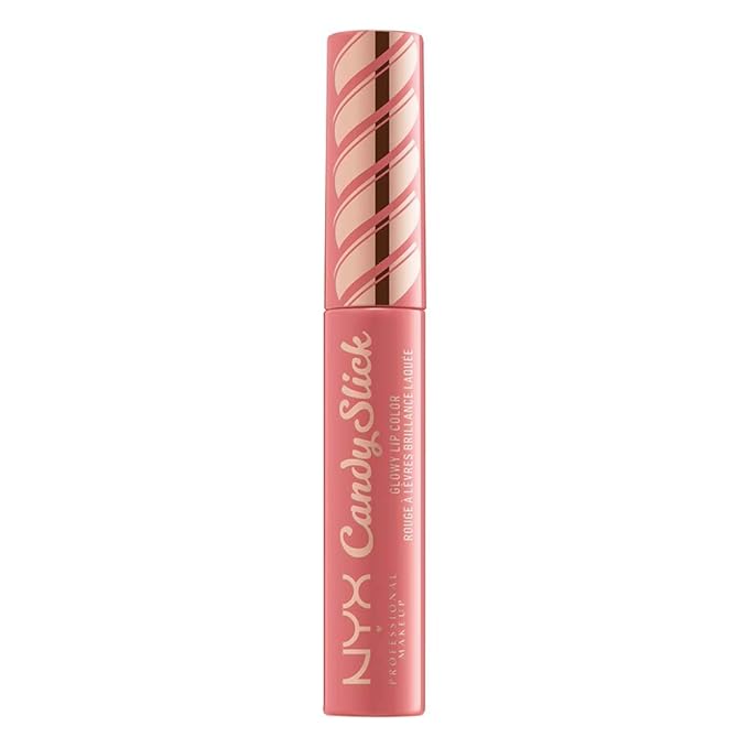 NYX PROFESSIONAL MAKEUP Candy Slick Glowy Lip Color Gloss - Sugarcoated Kissed (Peachy Nude)