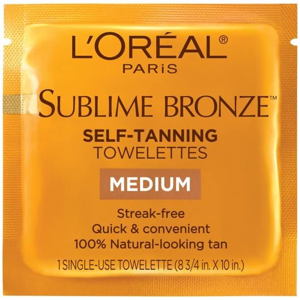 Loreal Paris Sublime Bronze self tanning Towelettes for body (3 Pack)