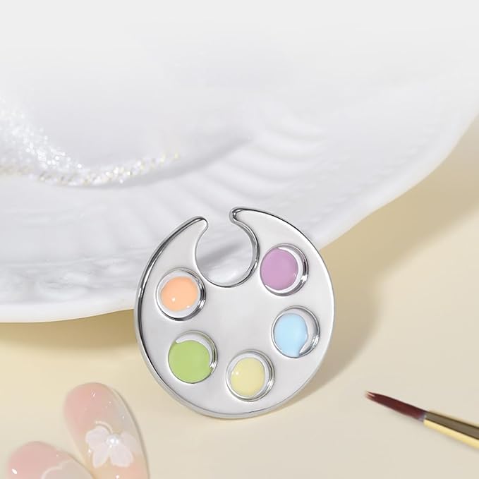 4 Pack Mini Nail Paint Art Palette Finger