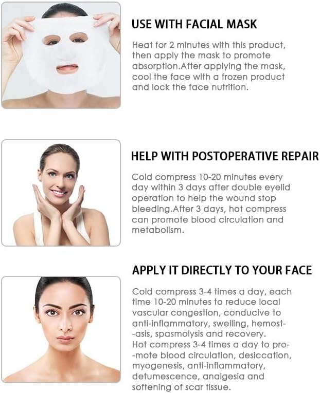 Ice face mask reusable,cold hot