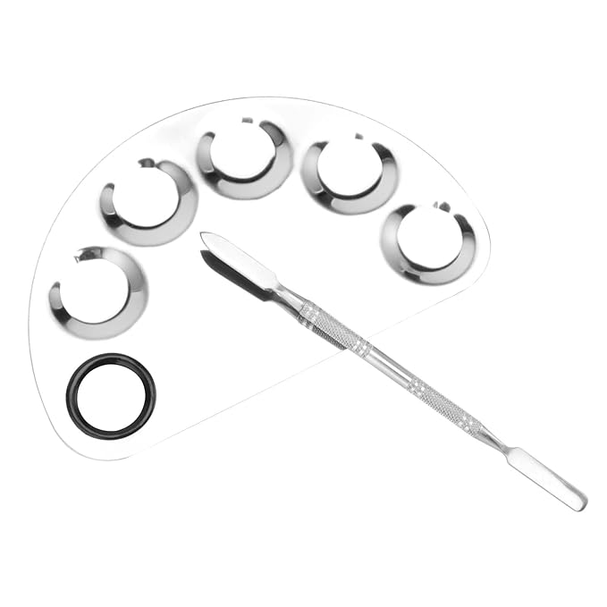 4 Pack Metal Makeup Palette, Makeup Mixing Palette