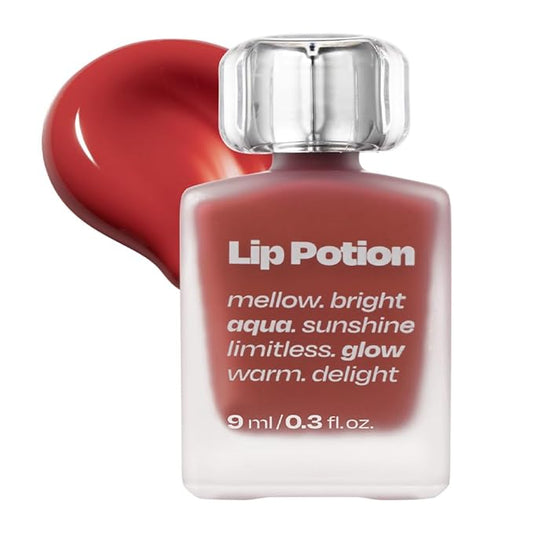 Lip Potion Aqua Glow No.2 Fig Candy | Hydrating, Non-Sticky Gloss with Sheer Radiance | 0.3 Oz