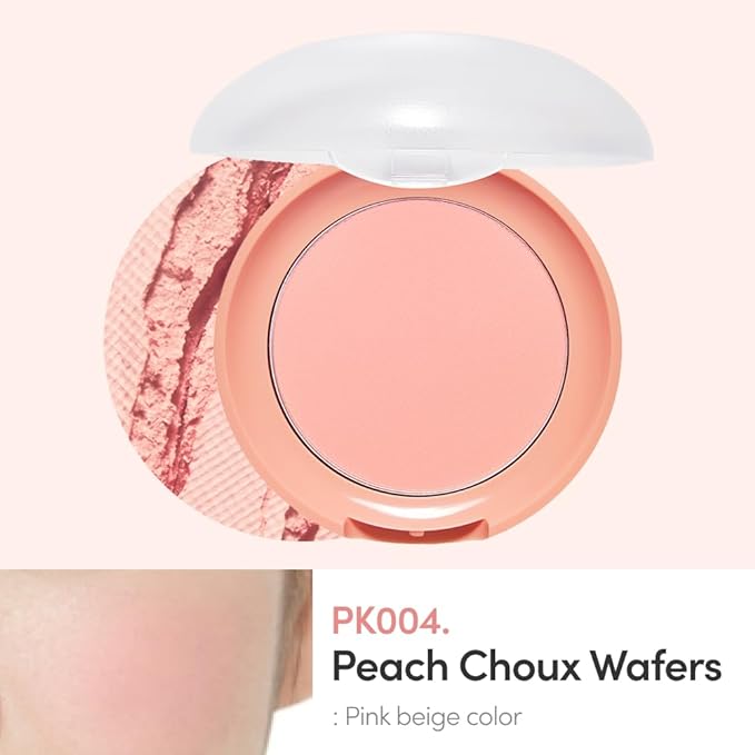 ETUDE Lovely Cookie Blusher #PK004 Peach Choux Wafers 4g