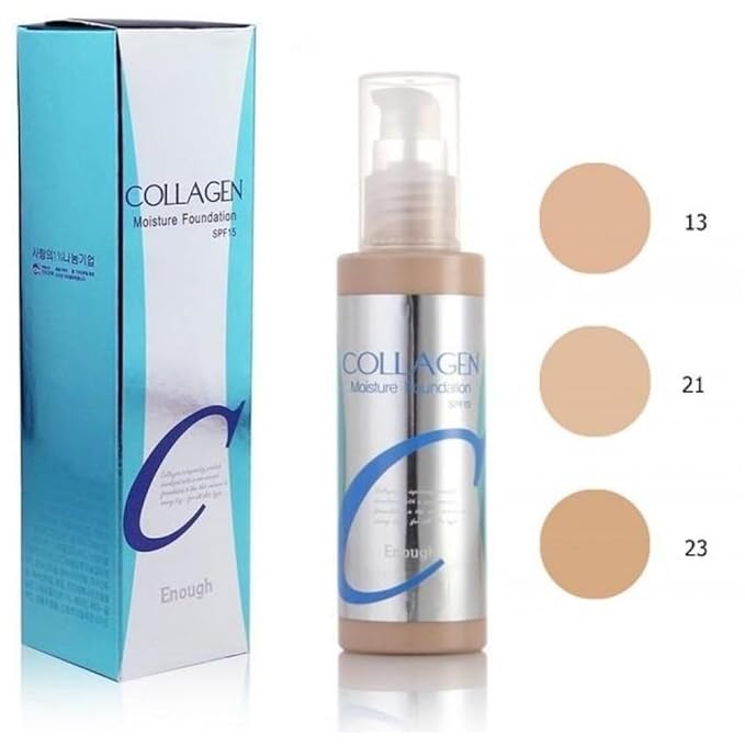 Enough Collagen, Moisture Foundation, SPF 15, 13, 3.38 oz () 100 ml