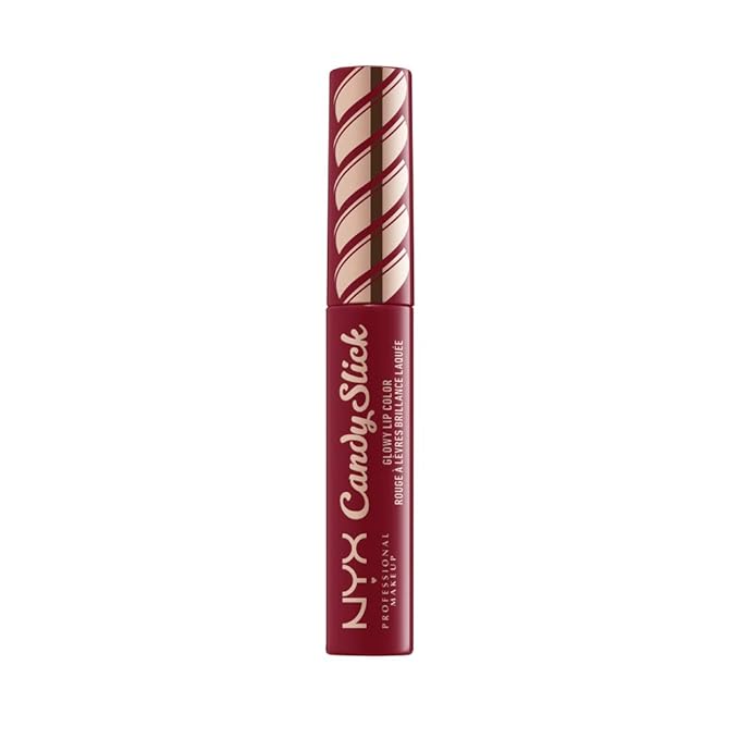 NYX PROFESSIONAL MAKEUP Candy Slick Glowy Lip Color Gloss - Single Serving (Wine Red)