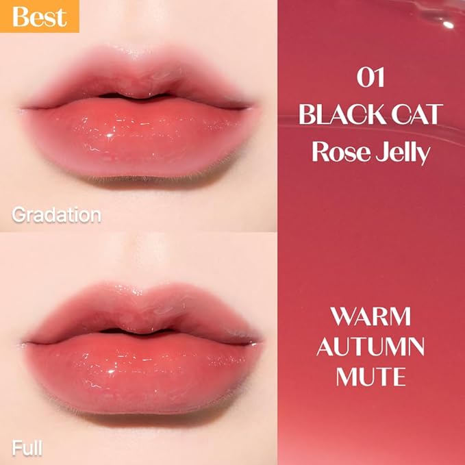 ETUDE Over Glowy Tint #1 BLACK CAT Rose Glowy