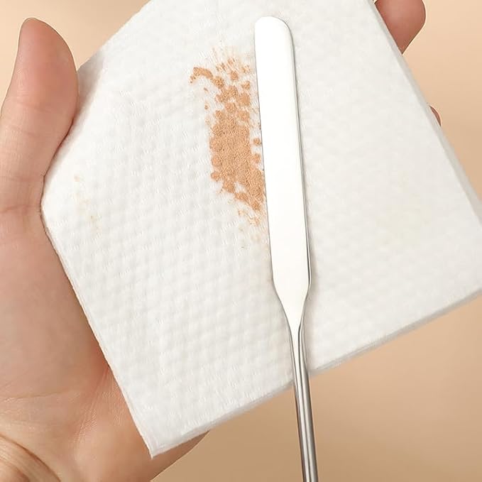 5 Pieces Stainless Steel Makeup Spatula Foundation Mixing