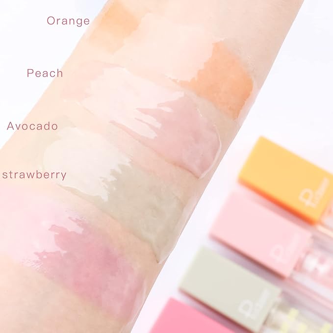 Pudaier Hydrating Lip Oil, Fruit Extract Lip Oil Hydrating