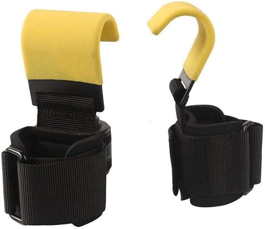 2pcs weight lifting hook help grip hook double