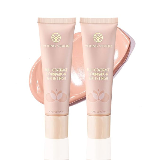 YOUNG VISION Full Coverage Longwear Foundation, Matte Finish,