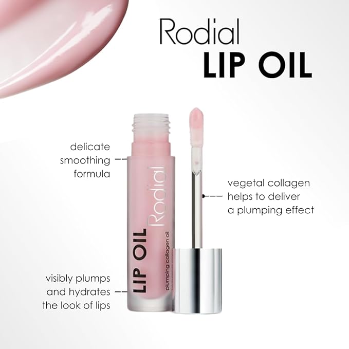 Rodial Plumping Collagen Lip Oil 0.13fl.oz, Vegan Collagen-Infused Lip