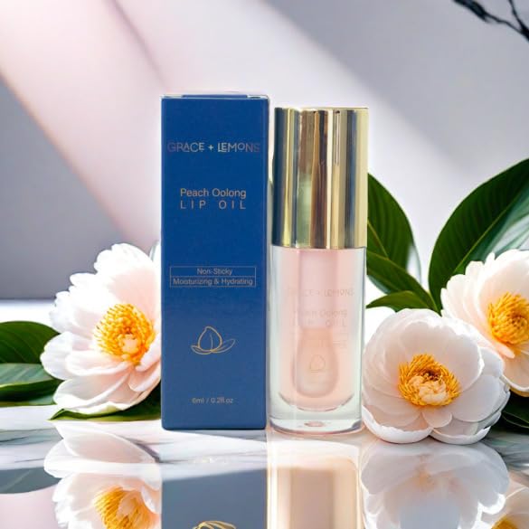 Peach Oolong Lip Oil - Jojoba