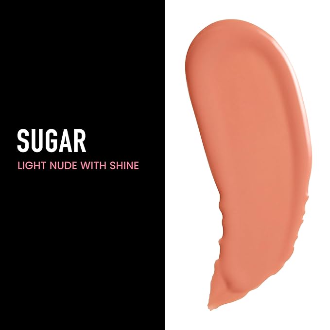 Frankie Rose Cosmetics Lip Gloss | Non-Sticky Formula, Long Lasting Lip Gloss, Bold Pigment & Hydrating Lip Gloss, Pearl Sugar Glossy Lip Gloss, 20g