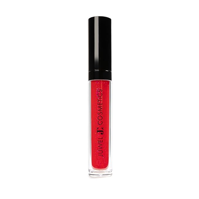Juwel Cosmetics Ultra Lip Gloss, Gloss for Dry Lips, High Shine, Smooth Finish Moisturizing Lip Gloss with Beeswax, Castor Oil and Vitamin E, Vegan, Talc-free, Slay