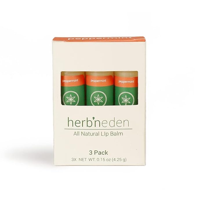 Herb’N Eden Peppermint Lip Balm Pack of 3
