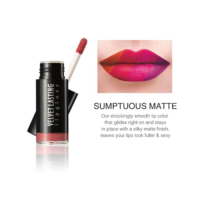 12 Colors Lipgloss Packs, Cosmetics Matte Lip Plumper Lipgloss