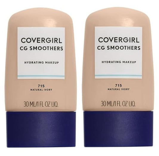 Pack of 2 CoverGirl CG Smoothers Hydrating Makeup, Ivory 715