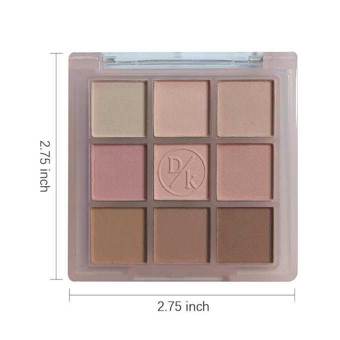 Eyeshadow Palette Makeup- 9 Colors matte nude naked Eyeshadow Palette Matte Korean Natural Eye Shadow palettes Highly Pigmented Naturing-Looking Long Lasting (08#)