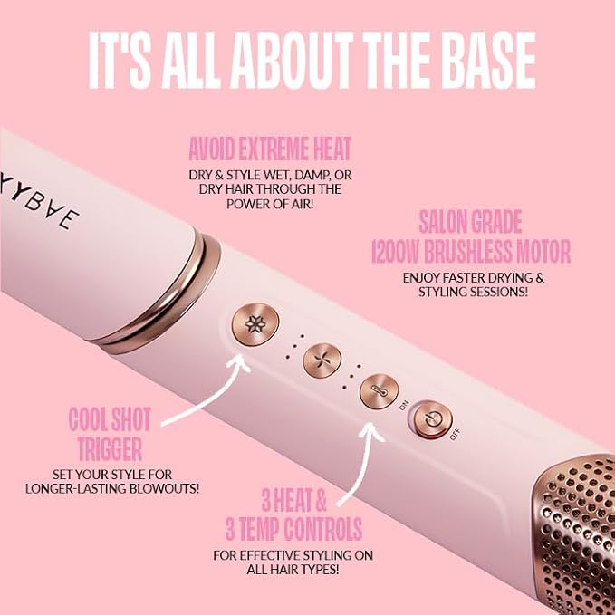 FoxyBae Super Styler Pro Interchangeable 5 in 1 Hair [Blush]