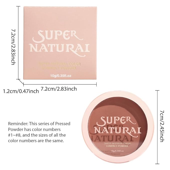 Oil Control Face Pressed Powder, Matte powder setting 1 Pcs)