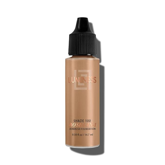 LUMINESS Rose 4-in-1 Airbrush Foundation - Shade 100, 100, Tan, 0.50 Oz