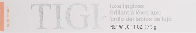 TIGI Cosmetics Luxe Lip-Gloss, Superficial, 0.11 Ounce TIGI