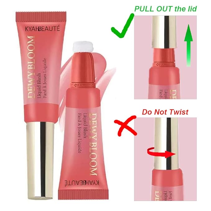 Mysense Liquid Blush Makeup Wand, Soft Cream Blush Pink, 0.34fl.oz