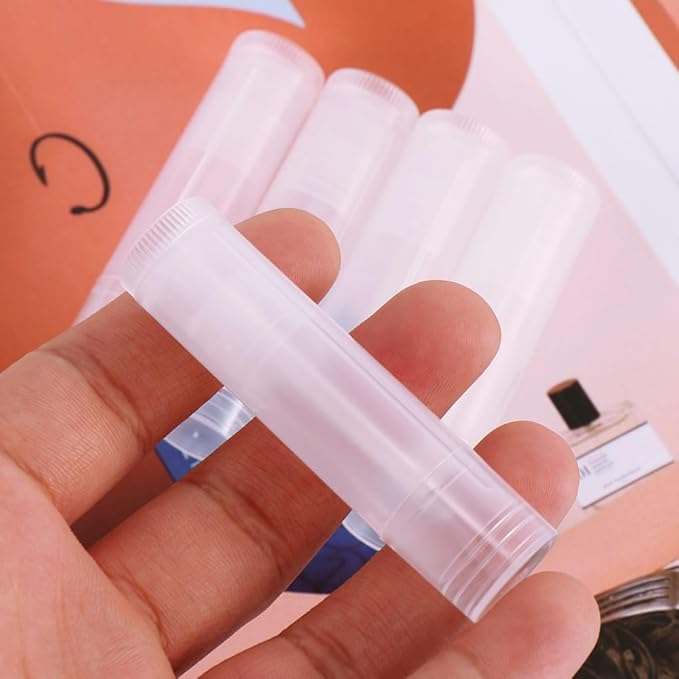 50Pcs 5ml Translucent Lipstick Cosmetic Empty