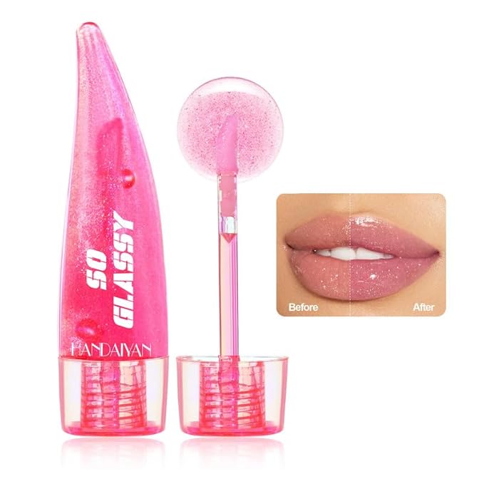 AKARY Hydrating Lip Glow Oil, Plumping & Glitter Hydrating