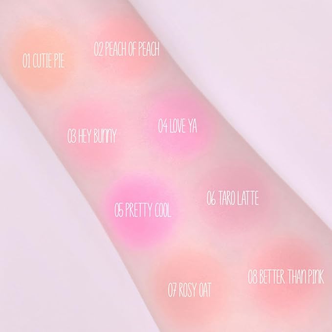 HOLIKA HOLIKA Colored Milk Cream Blush 08 BETTER Clean, Buildable