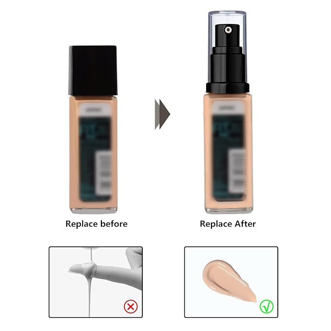 Chris.W 2Pack Foundation Pump Compatible with Maybelline Fit