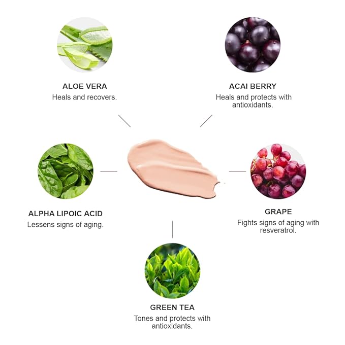 100% PURE Water Foundation Full Coverage Hydrating Makeup, Fl Oz