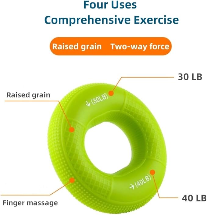 Grip Strength Trainer (20-60lbs) 5 5 Resistance Levels(4 PCS)