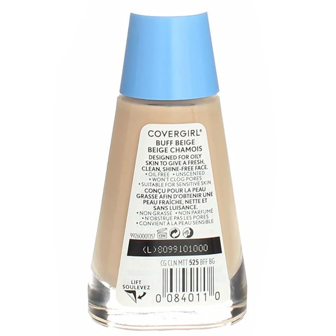 CoverGirl Clean Oil Control Liquid Makeup, Buff Beige oz () 30 ml