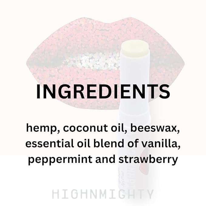 Moisturizing Hemp Strawberry Mint Lip Balm