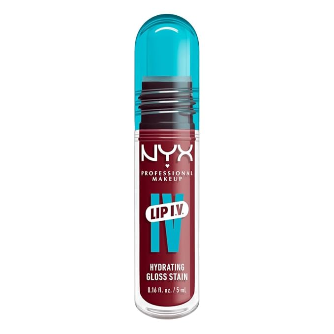 NYX PROFESSIONAL MAKEUP Lip IV Hydrating Glossy Lip Stain with 12HR Hydration - Blush Rush (Pink)