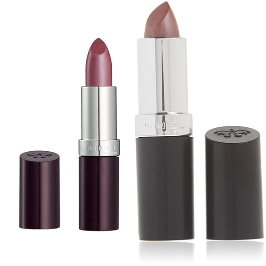 Rimmel Lasting Finish Lipstick Bundle - Heather & Coffee Shimmer, 066 & 264, 14oz Each