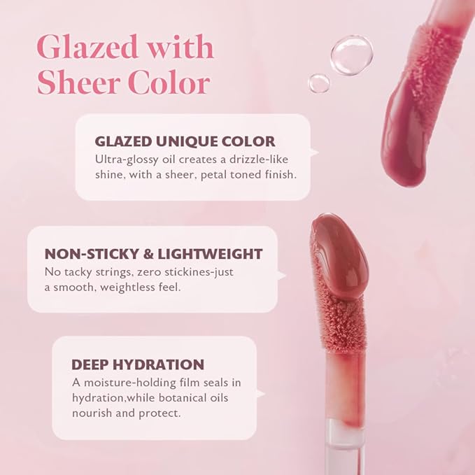MILKTOUCH Dew Stain Sheer Lip Gloss (04 Mellow Ending, 0.14 Fl Oz (Pack of 1))