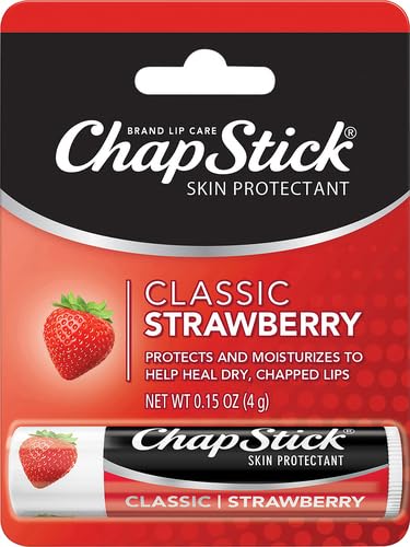 ChapStick Classic Strawberry Lip Balm Tube,