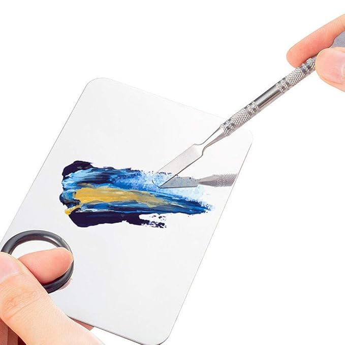 4 Pieces Makeup Spatula Cosmetics Mixing Spatula Stainless